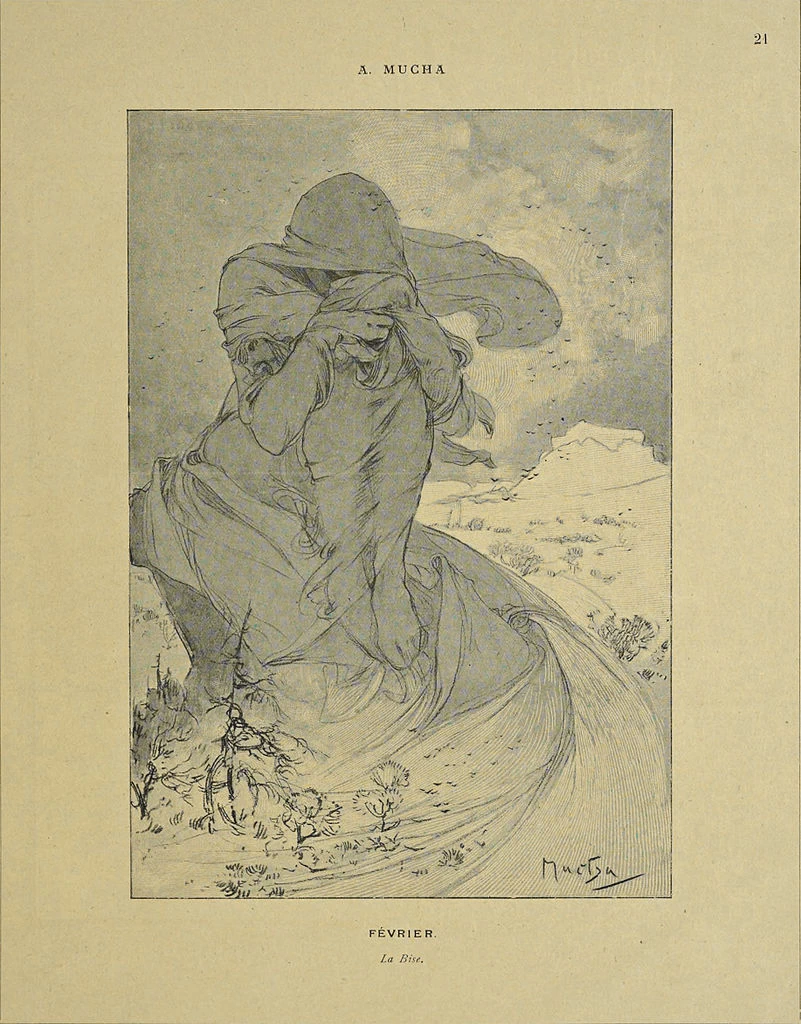 Alfons Mucha - Illustrazioni per la rivista Cocorico 1